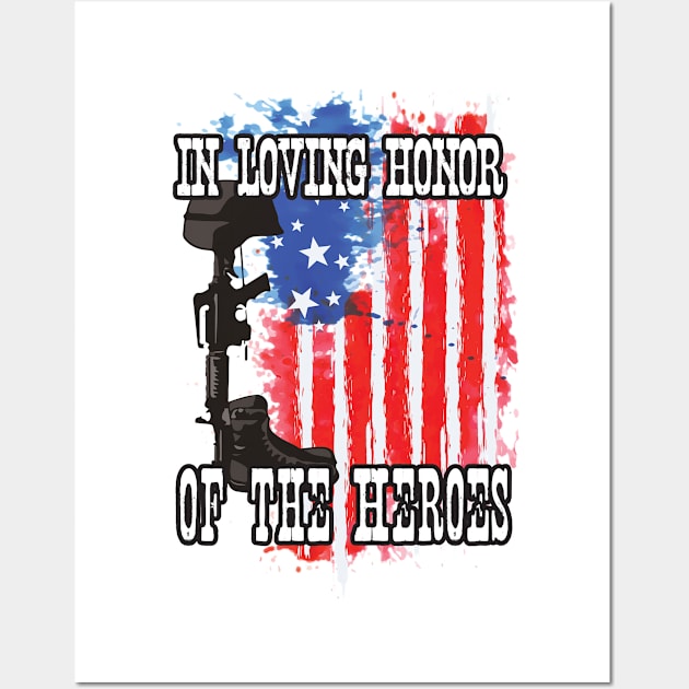 'In Loving Honor of the Heroes' Awesome Navy Army Wall Art by ourwackyhome